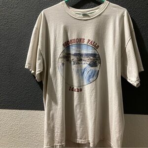 Gildan Cream Shoshone Falls Idaho Tee